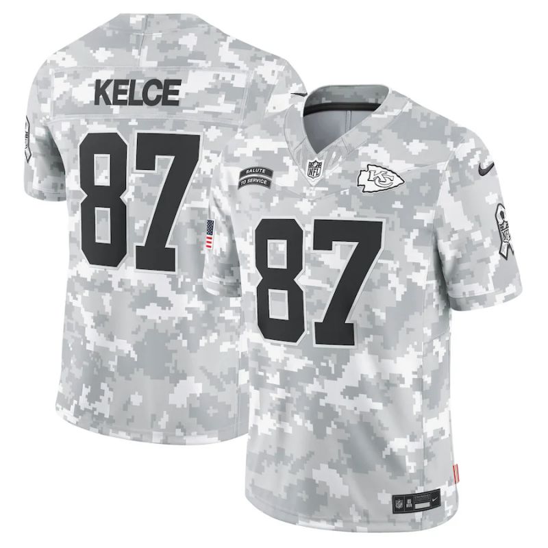 Men Kansas City Chiefs #87 Kelce Nike Arctic Camo 2024 Salute to Service Limited NFL Jersey->indianapolis colts->NFL Jersey